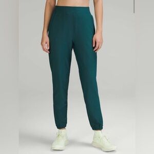 Lululemon Women’s Adapted State Fleece High-Rise Jogger 28" Green Jasper Size 10